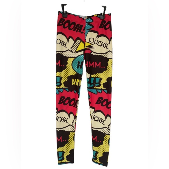 FiercePulse Colorful Graphic Print Leggings GUC S - Picture 2 of 5